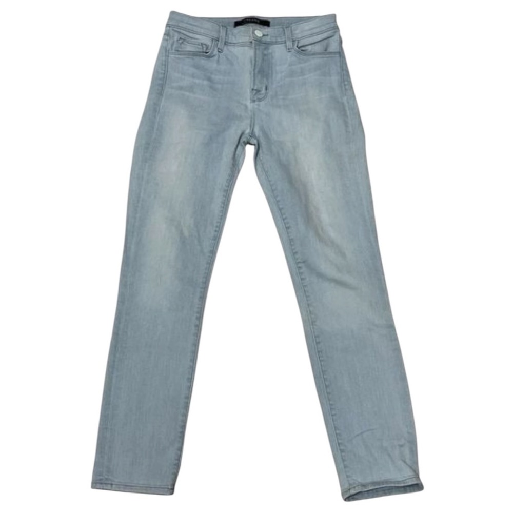 J Brand 620 Mid Rise Super Skinny Jeans Womens 27 Intuition Light Wash Stretch